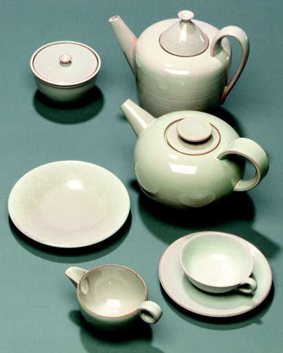 A TERACOTTA TEA AND COFFEE SERVICE