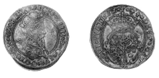 Mark, 1562, 11.46g., crowned and cuirassed bust right, first crown type, rev. crowned, quartered arms of Sweden, Vasa shield in centre (Ant. -; SM.22), weak on bust, otherwise fine to very fine, extremely rare