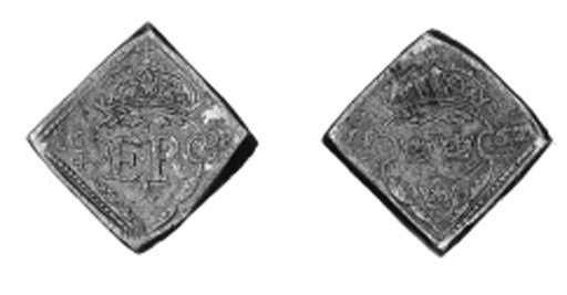 16-Öre klipping, 1562, 22.00g., similar (Ant.569; SM.43a), fine
