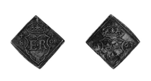 8-Öre klipping, 1563, 11.65g., similar (Ant.579; SM.51), very fine