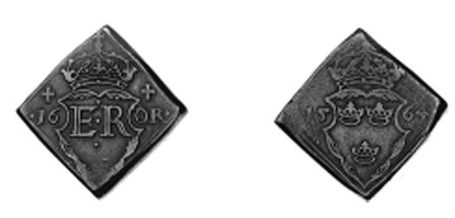 16-Öre klipping, 1564, 23.87g., similar (Ant.573; SM.45), about very fine