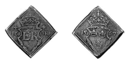 16-Öre klipping, 1567, 22.57g., similar (Ant.576; SM.48), very fine