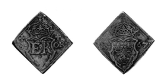 8-Öre klipping, 1567, 11.94g., similar (Ant.583; SM.55), very fine, rare