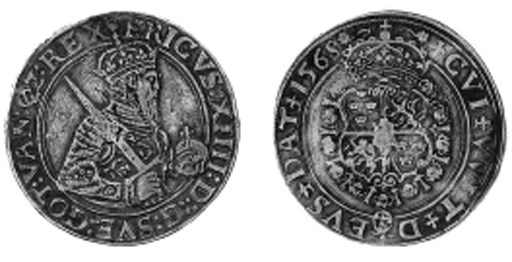 Daler, 1568, 28.75g., similar (Ant.516; SM.11), metal flaw on bust and some surface porousity, good fine