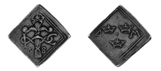 4-Mark klipping, (15)68, 12.80g., similar (Ant.630; SM.2), very fine