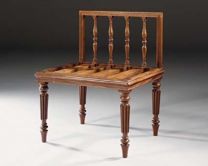 A REGENCY MAHOGANY LUGGAGE-STAND