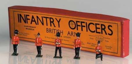 Britains rare Set 1908 Infantry Officers