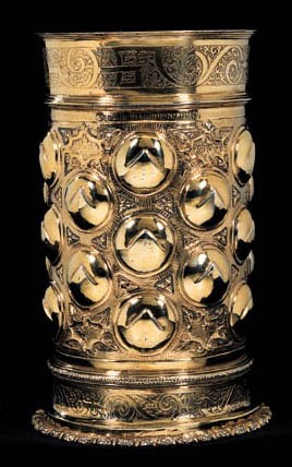 A GERMAN SILVER-GILT BEAKER
