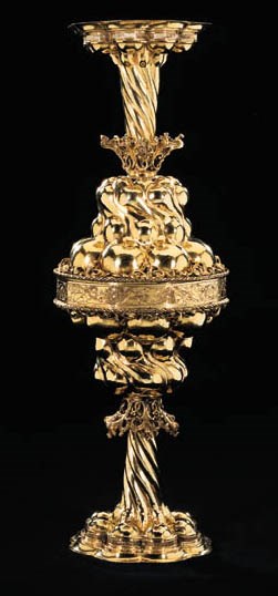 A GERMAN SILVER-GILT DOUBLE-CUP (doppelpokal)