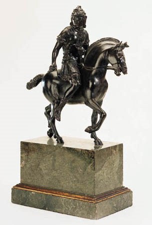 A BRONZE EQUESTRIAN GROUP OF 'THE SHOUTING HORSEMAN'
