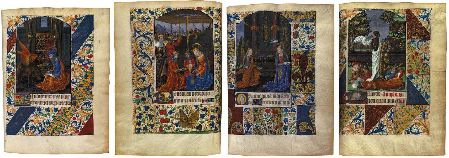 BOOK OF HOURS, use of Troyes, in Latin and French, ILLUMINATED MANUSCRIPT ON VELLUM