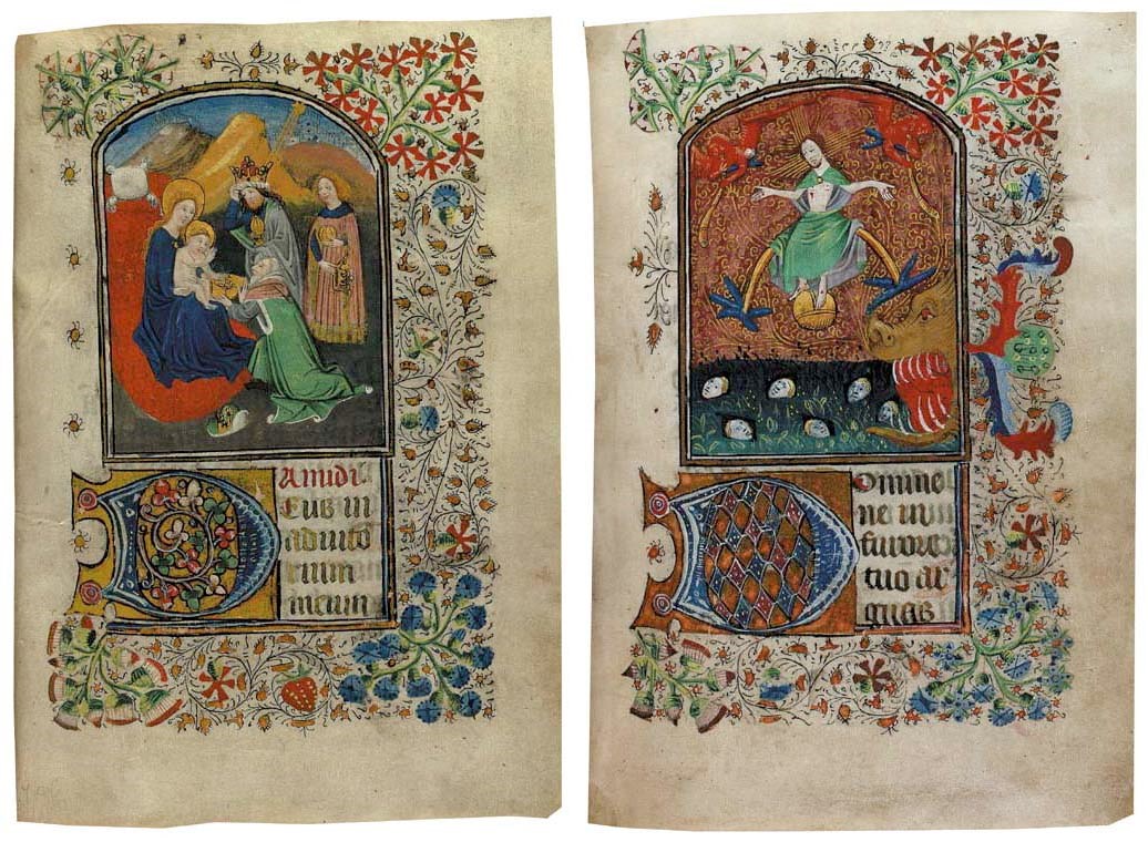 BOOK OF HOURS, use of Rome, in Latin, ILLUMINATED MANUSCRIPT ON VELLUM