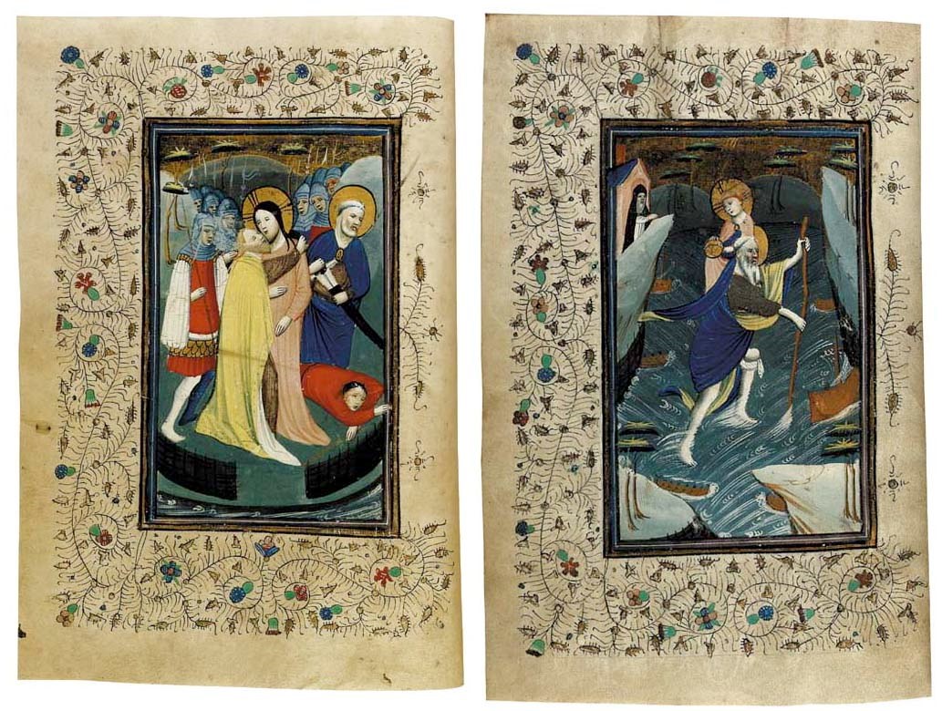 BOOK OF HOURS, use of Sarum, in Latin, ILLUMINATED MANUSCRIPT ON VELLUM