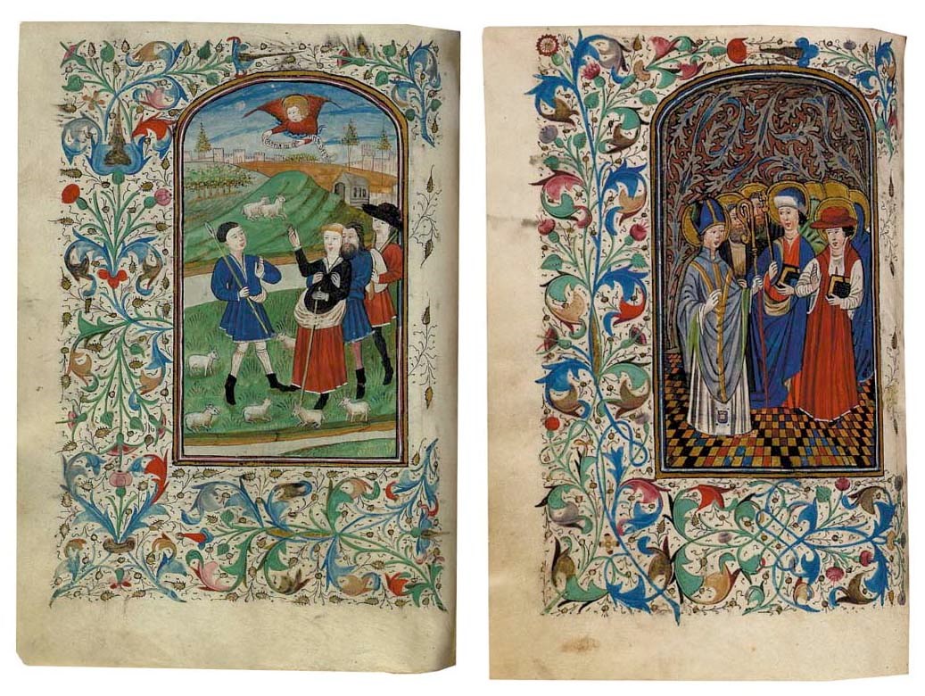 BOOK OF HOURS, use of Rome in Latin, ILLUMINATED MANUSCRIPT ON VELLUM