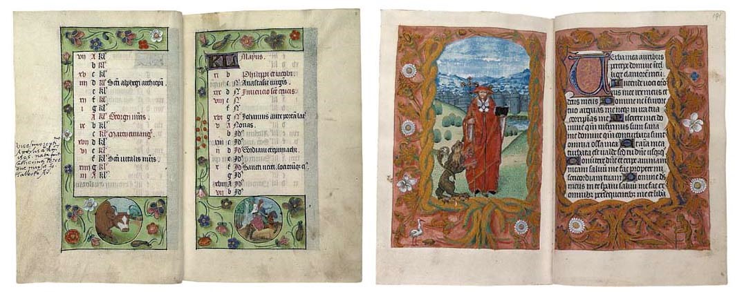 THE KEBLE-PETRE BOOK OF HOURS, in Latin ILLUMINATED MANUSCRIPT ON VELLUM