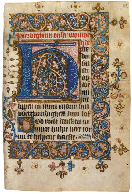 BOOK OF HOURS, use of Utrecht, in Dutch, ILLUMINATED MANUSCRIPT ON VELLUM