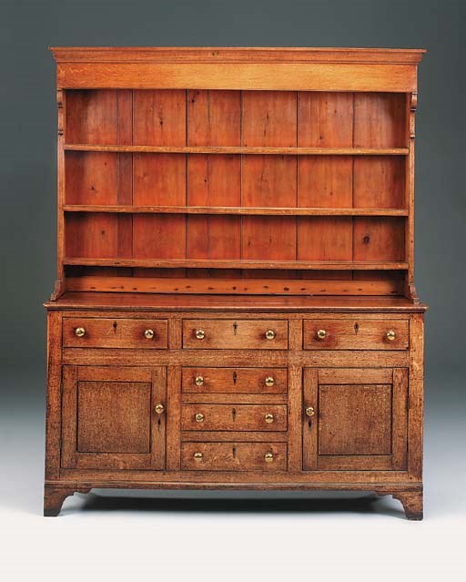 An oak and pine dresser, North Wales, early 19th century