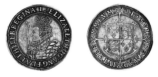 Elizabeth I (1558-1603), sixth issue, Halfcrown, m.m. 1, crowned bust left holding sceptre and orb, rev. long cross fourchée over shield (N.2013; S.2583), good very fine, round and well struck with an attractive tone, rare thus
