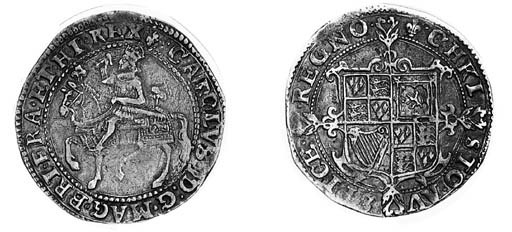 Charles I, type 1a2, Halfcrown, m.m. lis, king on horseback left, rev. long cross fourchée over shield (N.2201; S.2762), light surface scratches on both sides, otherwise very fine