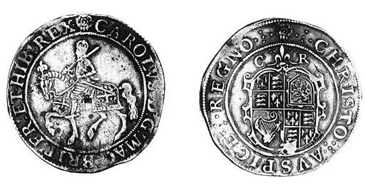 Charles I, type 2a, Halfcrown, m.m. rose over plume, king on horseback left, rev. oval garnished shield, C R above (N.2205; S.2767), very fine, scarce
