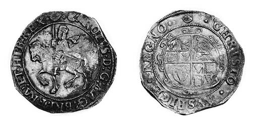 Charles I, type 3a3, Halfcrown, Tower mint under Parliament, m.m. eye (small), king on horseback left, rev. oval garnished shield (c.f. JGB 360/-; N.2213; S.2840), slightly irregular flan, otherwise unusually well struck, good very fine, rare thus