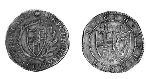 Commonwealth, Halfcrown, 1654, m.m. sun (ESC.434; N.2722; S.3215), dull surface, good fine