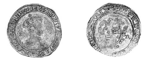 Edward VI, second period, Shilling, Tower mint, 1549, m.m. grapple, second issue, tall narrow bust with small crown, cut away at shoulder, normal legends (Bispham bust 3; N.1917/1; S.2466), worn obverse die, otherwise almost very fine