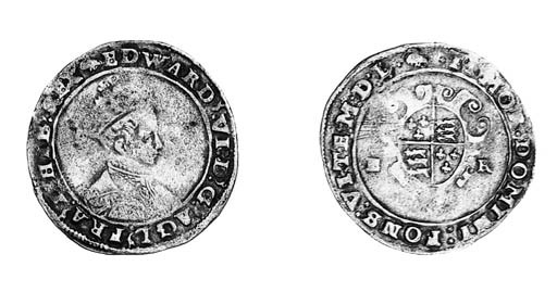 Edward VI, second period, Shilling, Tower mint, 1550, m.m. swan, shorter bust with larger crown (Bispham bust 5; N.1919/1; S.2466), good fine