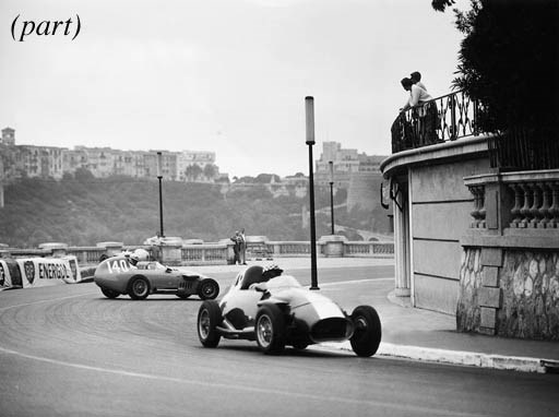Italian Racing and Sports Cars - A collection of black and white photographs depicting various Italian production, racing, sports and road-going cars; approx 75 images.