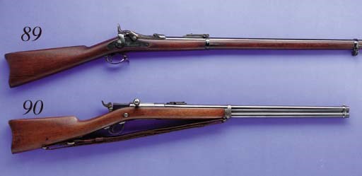 A .45 SPRINGFIELD MODEL 1884 RIFLE, SERIAL NO. 368137 ABOUT 1886