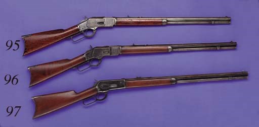 A .40-82 WINCHESTER MODEL 1886 RIFLE, SERIAL NO. 37221 FOR 1889