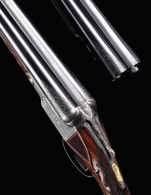 A FINE GOLD INLAID 20 AND 16 GAUGE PARKER BROTHERS A1 SPECIAL SINGLE TRIGGER EJECTOR GUN, SERIAL NO. 220139 FOR 1926