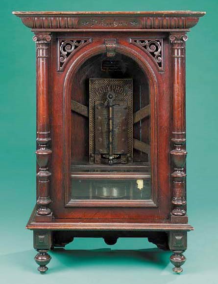 A 195/8-inch upright Polyphon