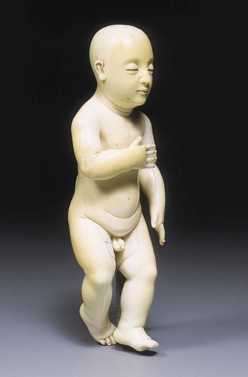 An ivory figure of the Christ Child