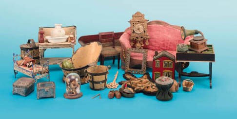Dolls' house furniture and chattels
