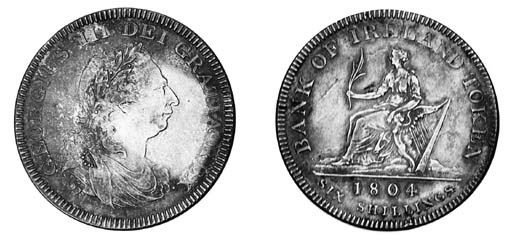 rev. Hibernia seated left, date and value in exergue (Davis 81; S.6615), very fine, toned