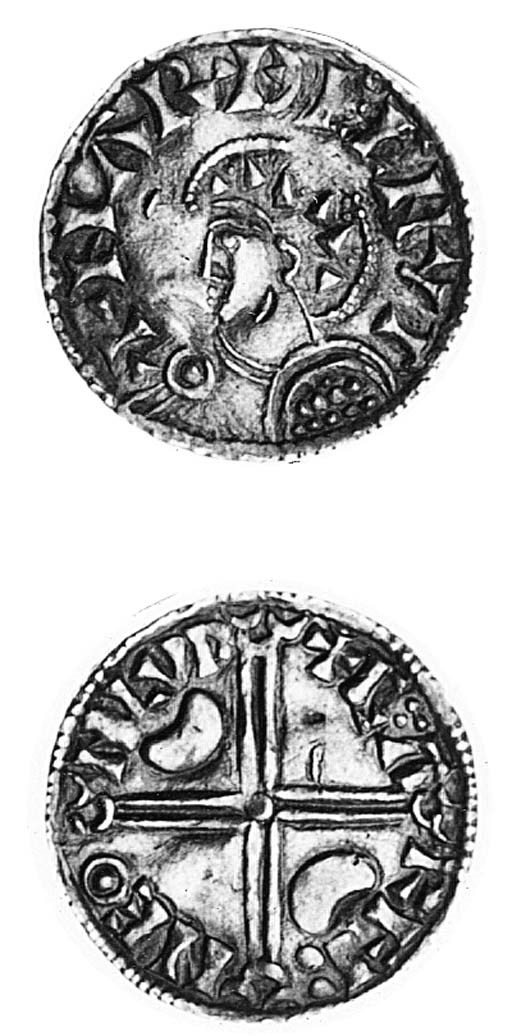 rev. G.:A/RFI:/NEO/NLVD around long voided cross with crescents in first and fourth quarters (Hauberg 23/-), two peck marks on obverse and one on reverse, good very fine, rare