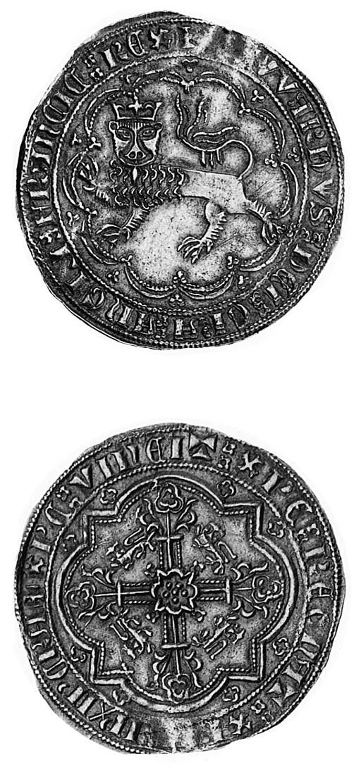 rev. ornamental cross with leopards in quarters (Elias 38a), weak at 1 o'clock on the obverse and at the corresponding position, 9 o'clock, on the reverse, slight crease, good very fine, rare