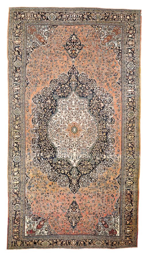A LARGE SAROUK FEREGHAN CARPET