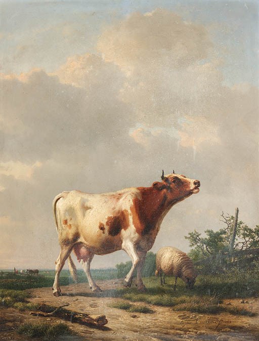 Eugene Joseph Verboeckhoven (Belgian, 1798-1881)
