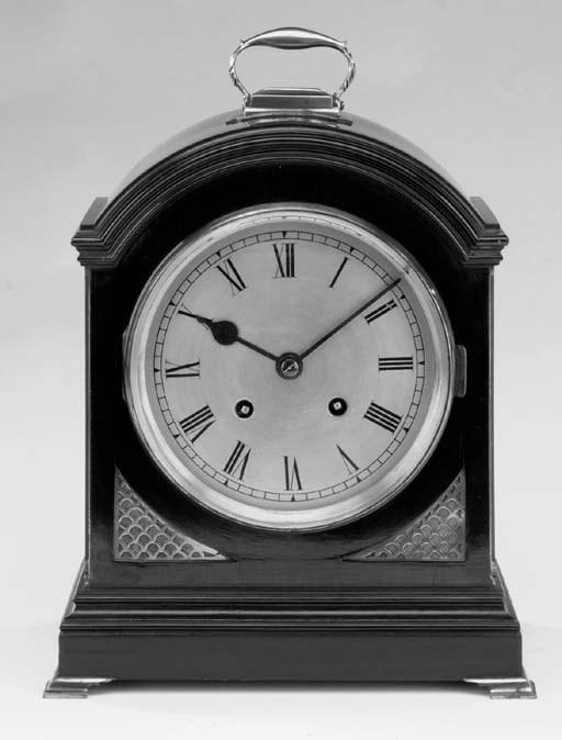 A German mahogany striking mantel clock, early 20th century