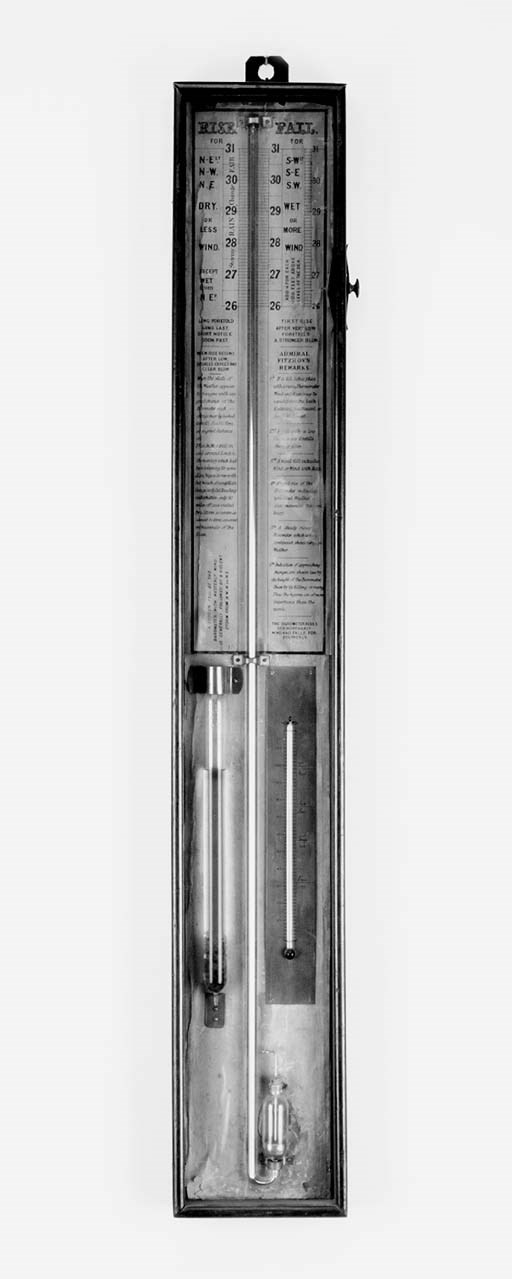 A Victorian mahogany Admiral Fitzroy barometer, last quarter 19th century