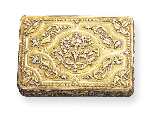 A FOUR-COLORED GOLD AUSTRO-HUNGARIAN SNUFF-BOX
1824-1866