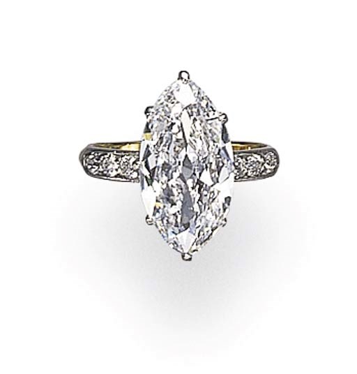 A BELLE EPOQUE SINGLE-STONE DIAMOND RING, BY TIFFANY & CO.