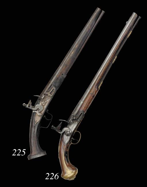 A Very Rare 26-Bore 'English-Lock' Military Pistol