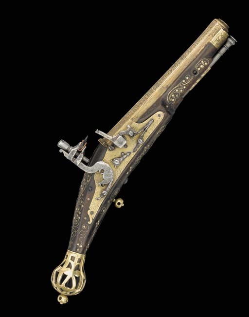 An Extremely Rare 56-Bore English Snap-lock Pistol