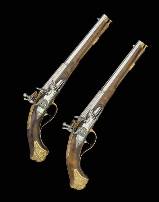 A Fine Pair Of 60-Bore Flintlock Belt Pistols