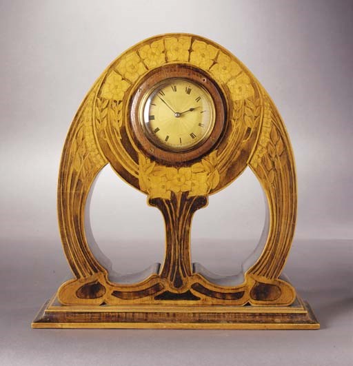 An Art Nouveau mantle clock