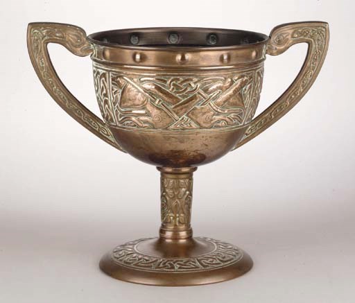 An Arts and Crafts copper chalice