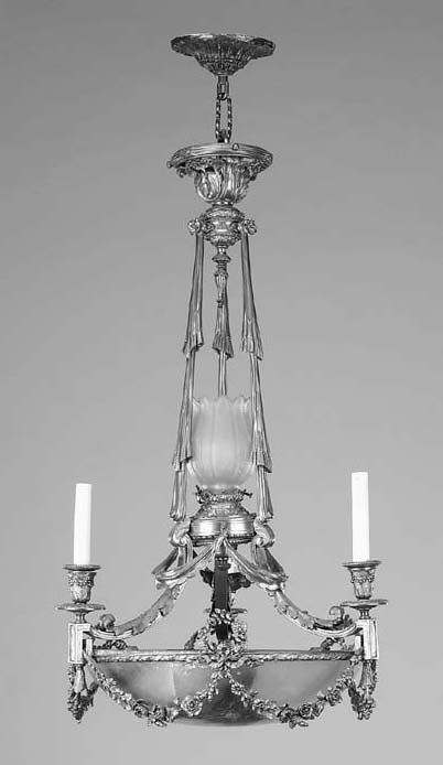 A Continental alabaster and gilt brass electrolier, early 20th century